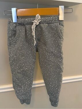 Rylee + Cru Fleece Lined Jogger Pants 18-24M Sage Speckled
